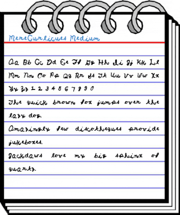 MereCurlicues Medium Font