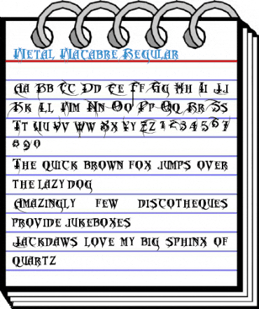 Metal Macabre Regular Font