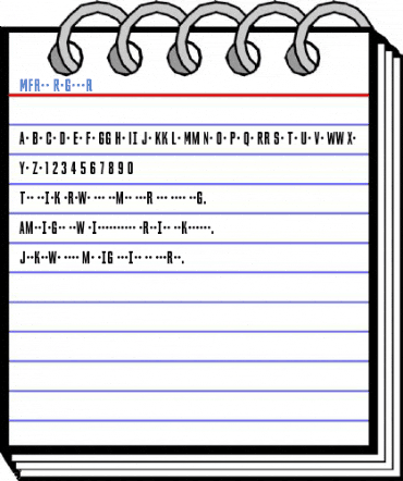 MFred Regular Font