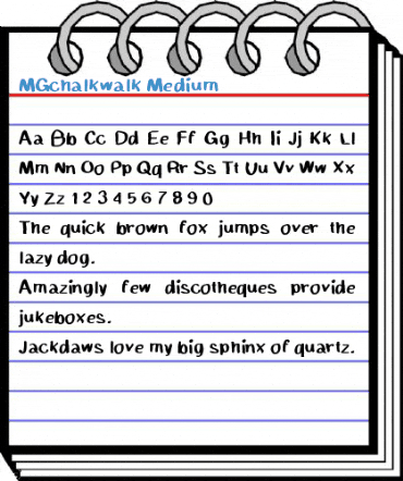 MGchalkwalk Medium Font