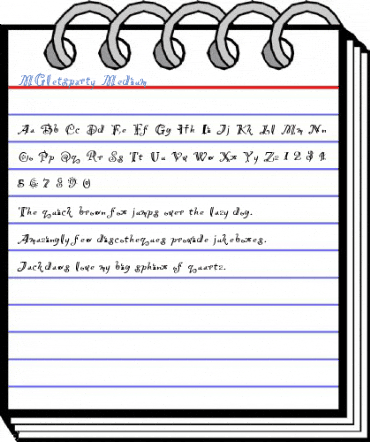 MGletsparty Medium Font