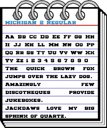 michigan 2 Regular Font