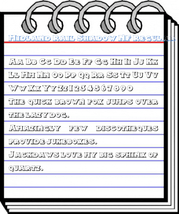 Midland Rail Shadow NF Regular Font
