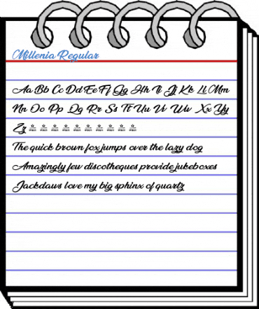 Millenia Regular Font