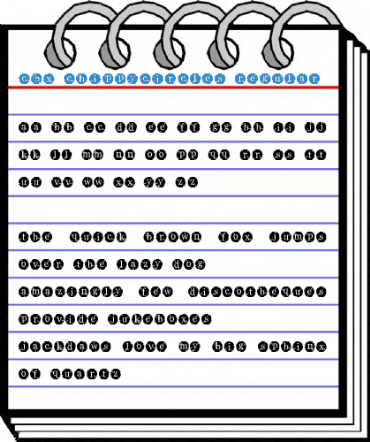 CBX-ChippyCircles Regular Font
