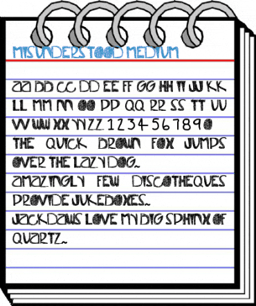Misunderstood Medium Font