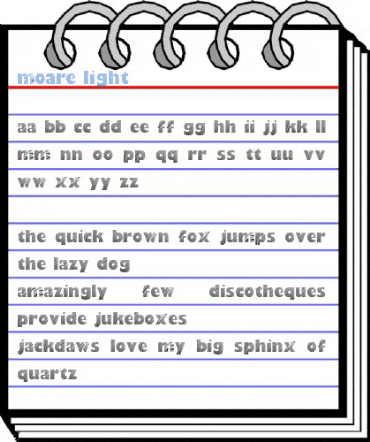 Moare Light Font