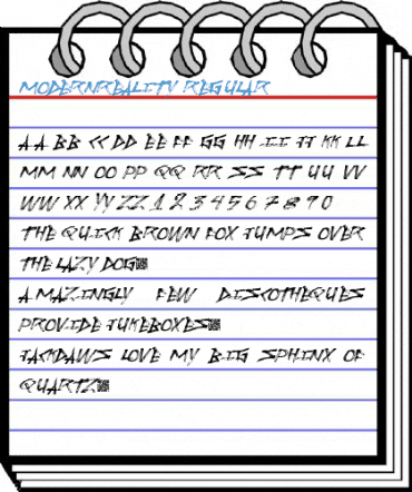 ModernReality Regular Font