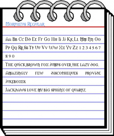 Morpheus Regular Font