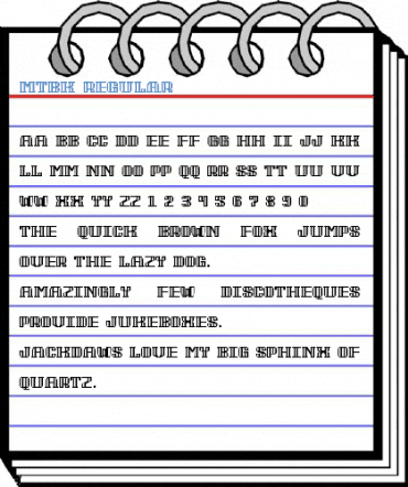 MTBK Regular Font