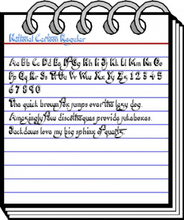 National Cartoon Regular Font