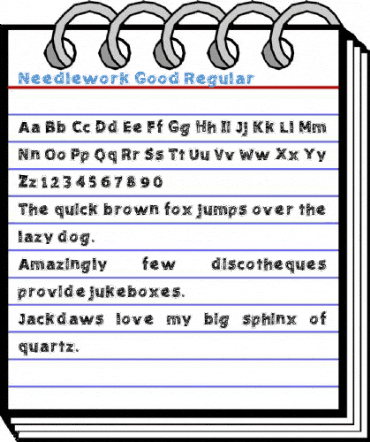 Needlework Good Regular Font
