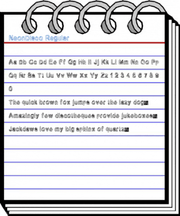 NeonDisco Regular Font