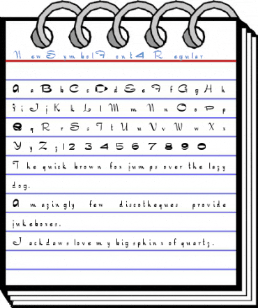 NewSymbolFont4 Regular Font