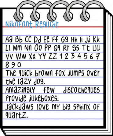 NikoFont Regular Font