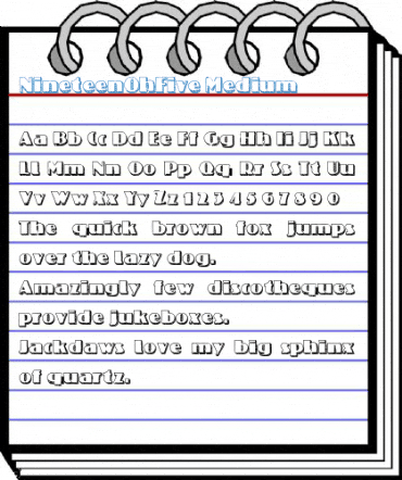 NineteenOhFive Medium Font