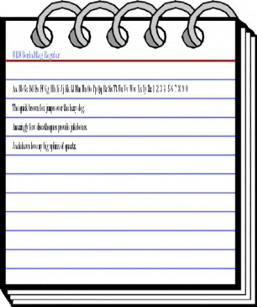 URWBordaDReg Regular Font