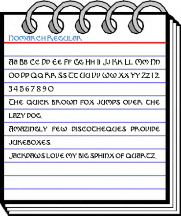 Nomarch Regular Font