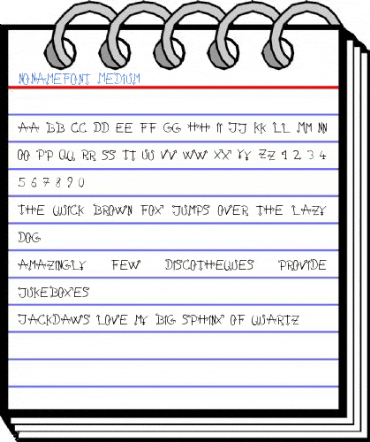 NoNameFont Medium Font