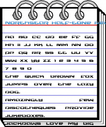 Northstar Half-Tone Regular Font