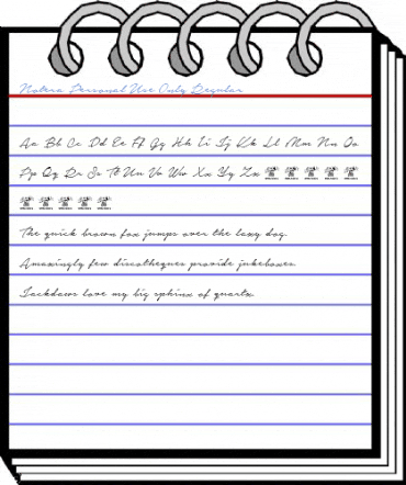Notera Personal Use Only Regular Font