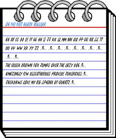 Oh No Not Again Regular Font