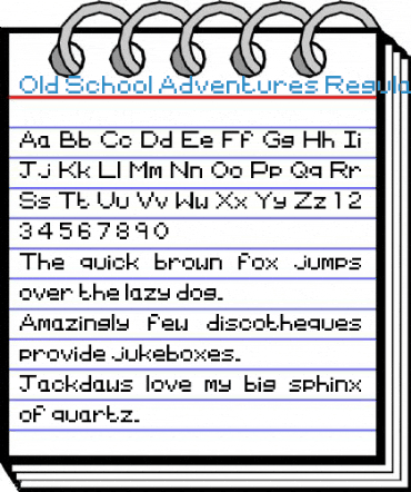 Old School Adventures Regular Font