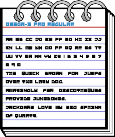 Omega-3 Pro Regular Font