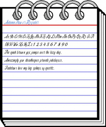 Autumn Flower Regular Font
