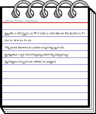 Oncial Tryout Regular Font