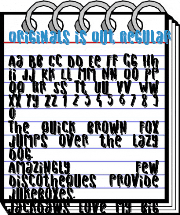 Originals is Out Regular Font