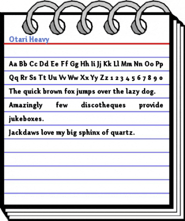 Otari Heavy Font