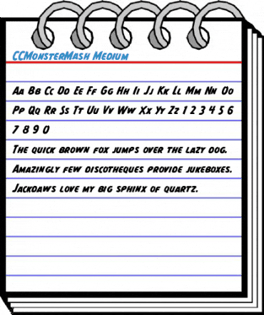 CCMonsterMash Medium Font
