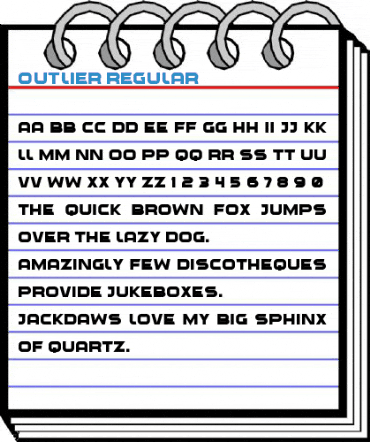 Outlier Regular Font