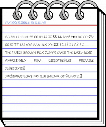 OverScribble Regular Font