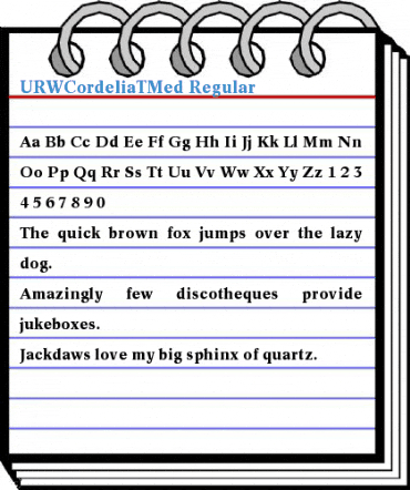 URWCordeliaTMed Regular Font