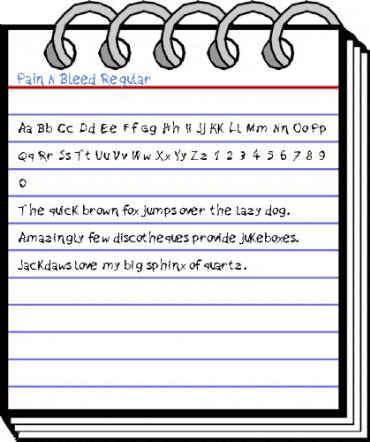 Pain N Bleed Regular Font