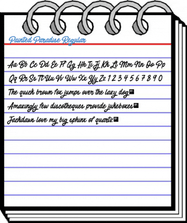 Painted Paradise Regular Font
