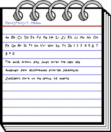 Paint_Font_v1 Medium Font