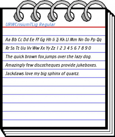 URWCrisiumTLig Regular Font