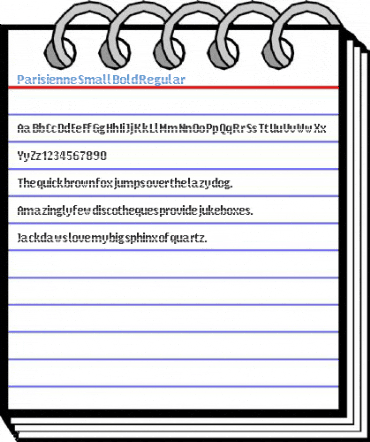 Parisienne Small Bold Regular Font