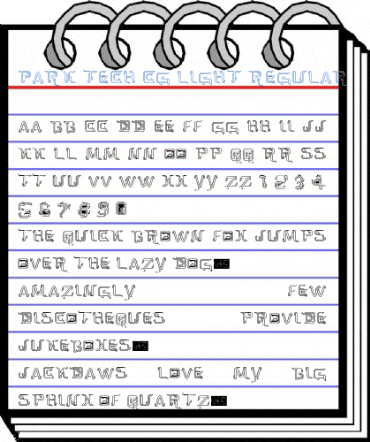 Park Tech CG Light Regular Font