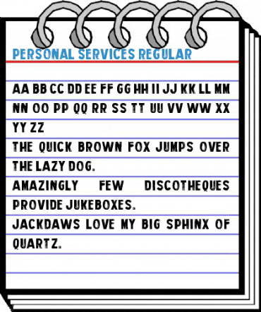 Personal Services Regular Font