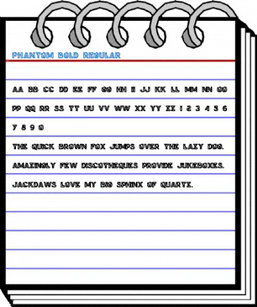 phantom bold Regular Font