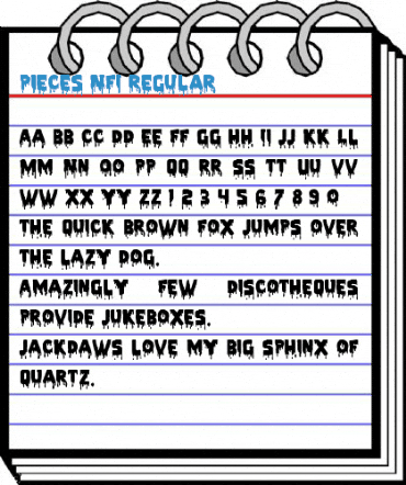 Pieces NFI Regular Font