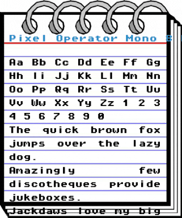 Pixel Operator Mono 8 Font