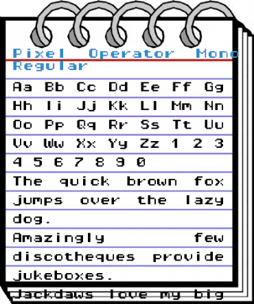 Pixel Operator Mono HB 8 Regular Font