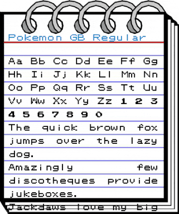 Pokemon GB Regular Font