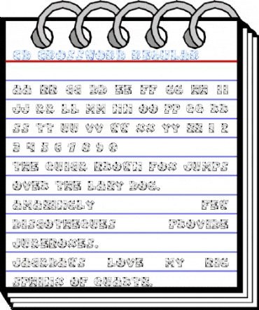 CD Crossword Regular Font