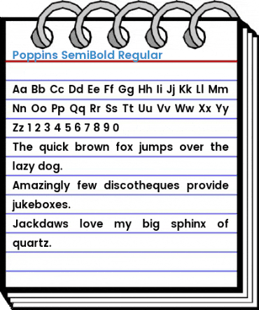 Poppins SemiBold Regular Font